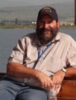 Guide Mordechai Weiss on Sea of Galilee