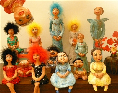 Nachlat Binyamin Fair Tel Aviv Sculpted Dolls